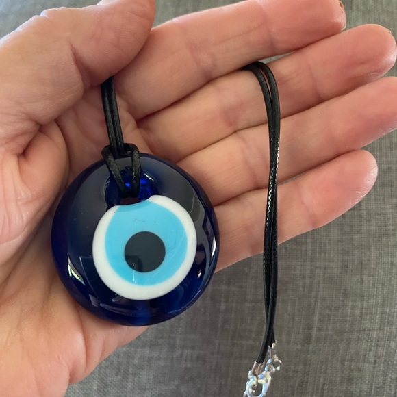 NEW…Necklace 🧿 Evil Eye Hand-Blown Glass Necklace Choker Boho - Picture 2 of 10